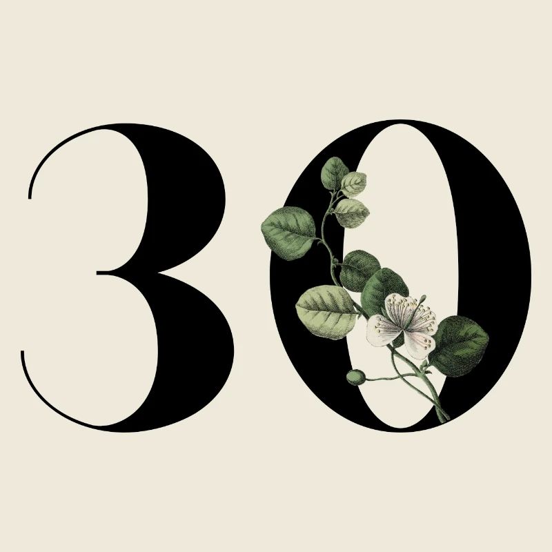 Nummer 30 Blumengrün - 30. Blumengeburtstag