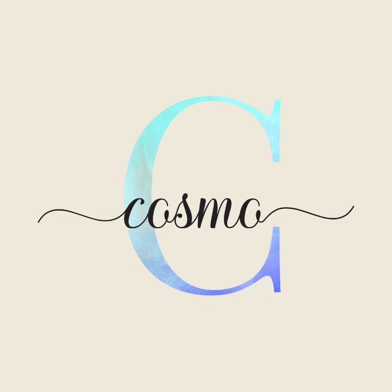 C| Monogramme | Nom | Cosmo| Aquarelle