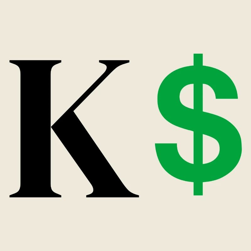 Buchstabe k Dollar