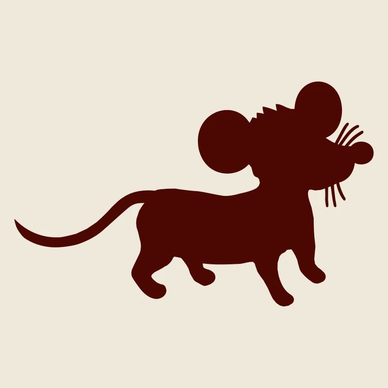 Mouse Mouse Cute Little Rat Rodent Silhouette