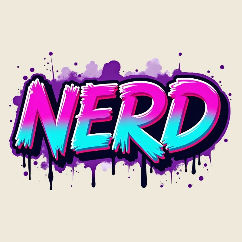 Nerd Néon Graffiti Étincelant