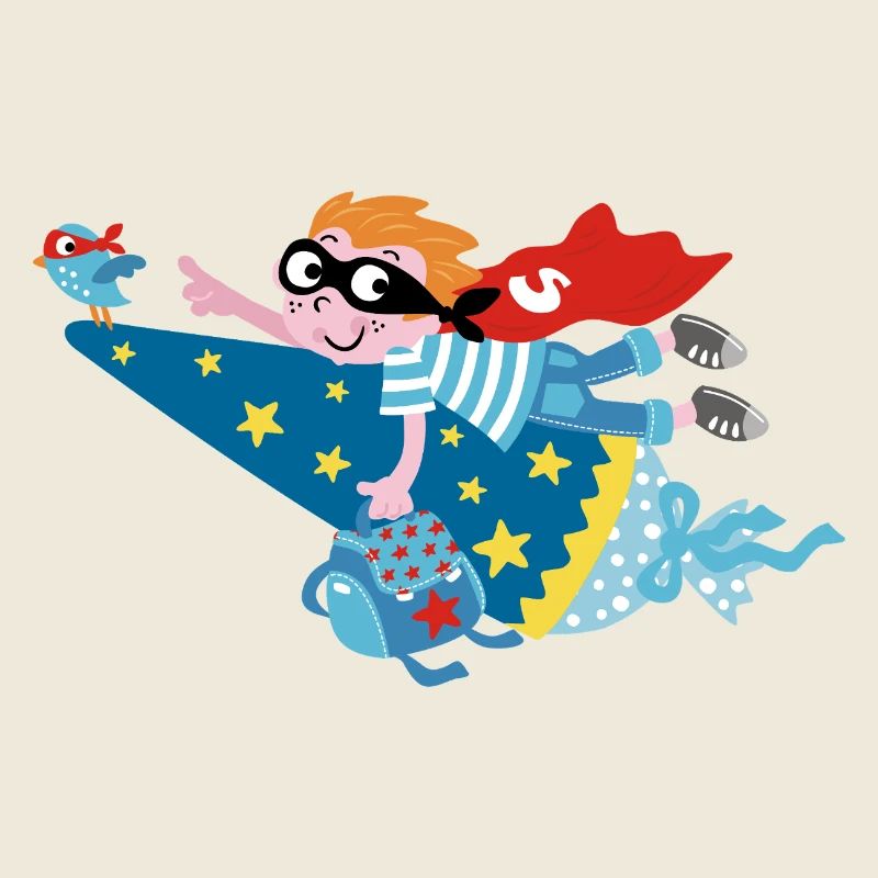 Superheld 2025! Hurra ich bin ein Schulkind!