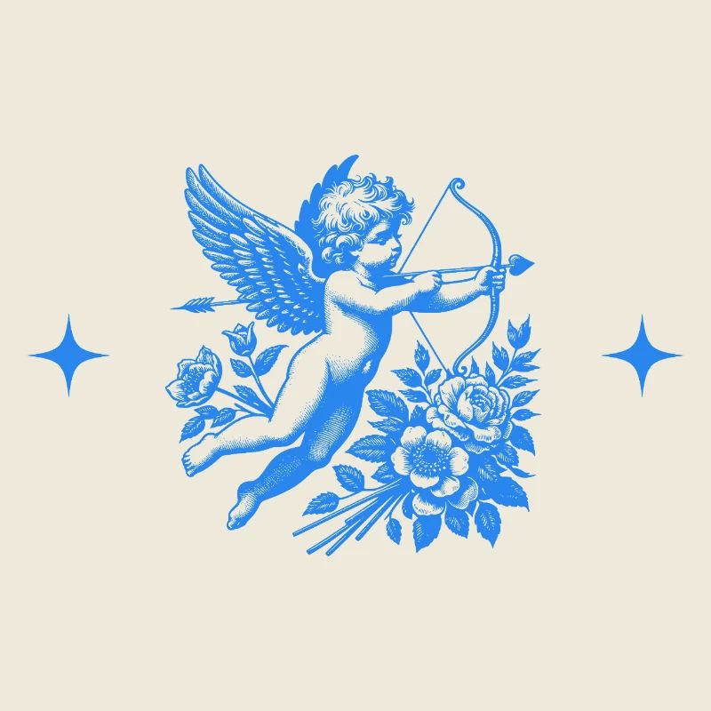 Cupid aux Fleurs Bleues