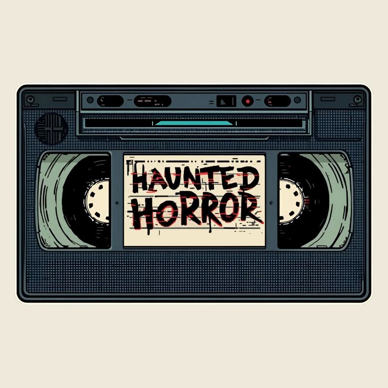 Haunted Horror Cassette Retro
