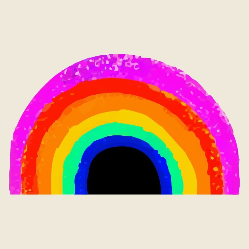 Lebendiger Regenbogenbogen