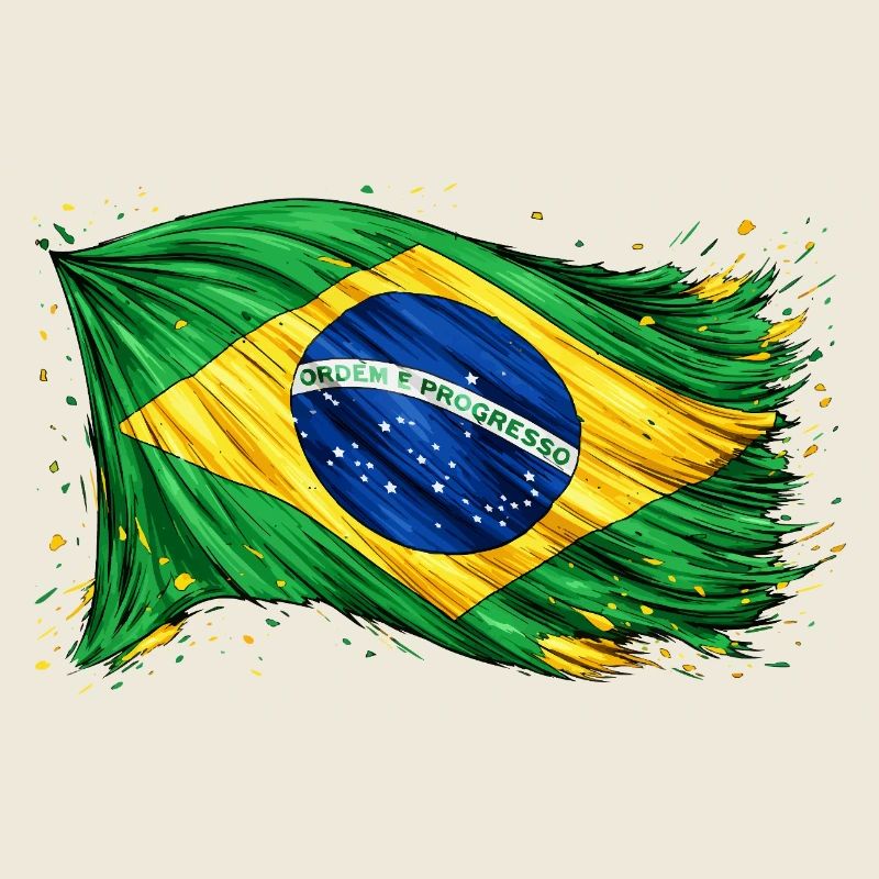 Drapeau brésilien Brésil