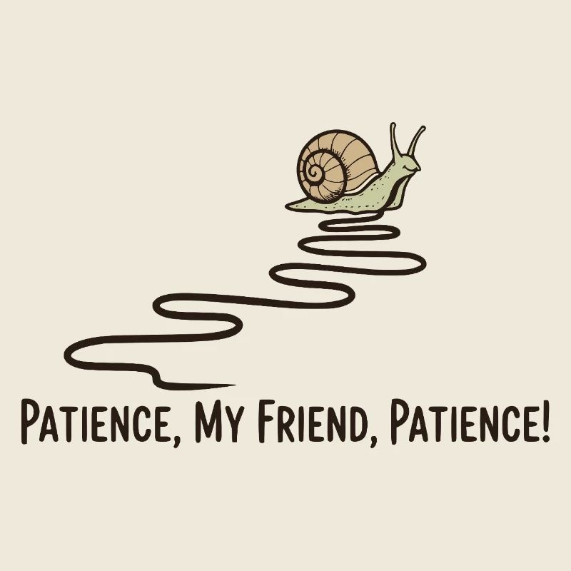 Patience, mon ami Escargot, citation drôle d’animal lent