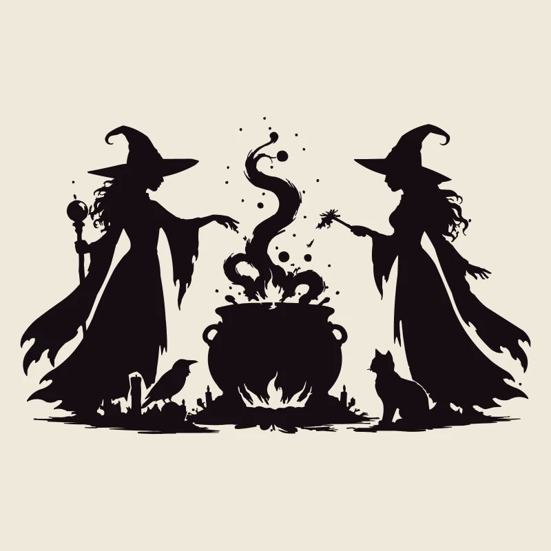 Witch's Cauldron Witch Magic Duo