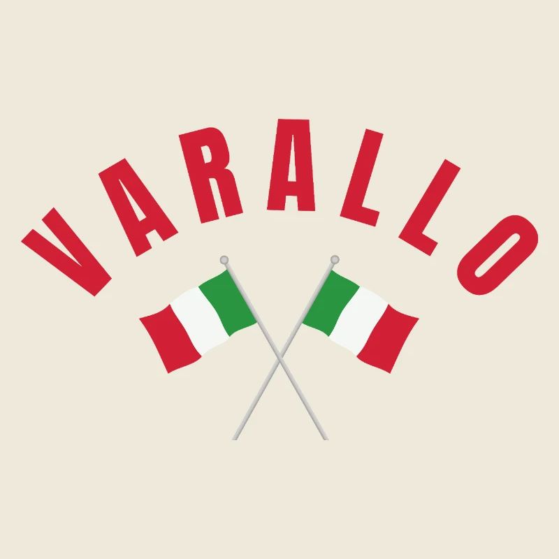 Varallo Italian Crossed Flags 