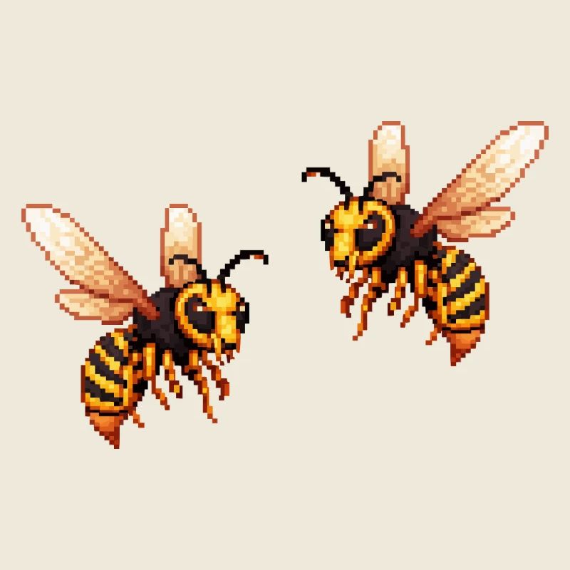 Pixel Hornet Bee