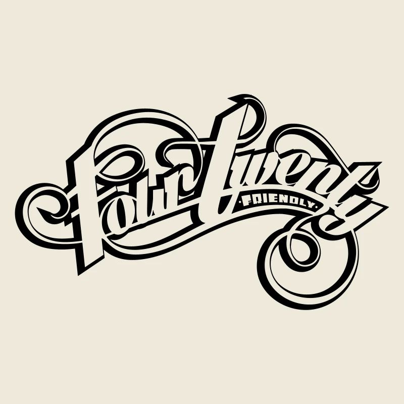 Graffiti Tag "FOUR TWENTY FRIENDLY" 420-friendly