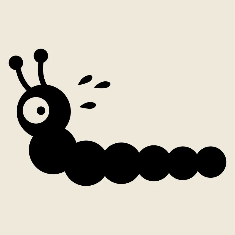 Angstschwitzender Wurm