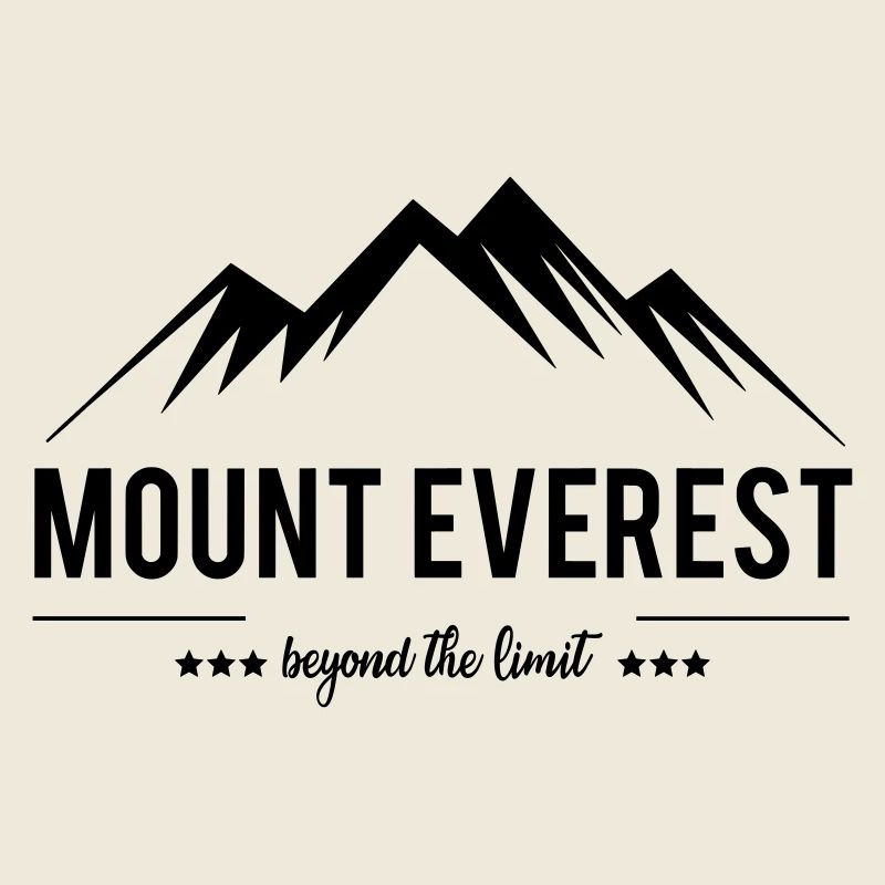 Mount Everest jenseits der Grenze