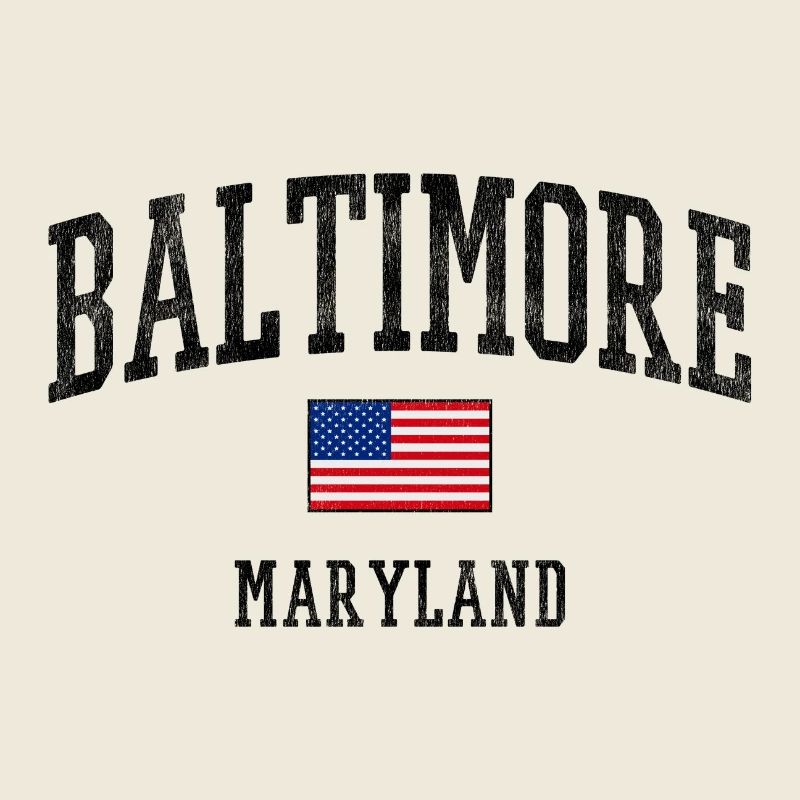 Conception du drapeau Baltimore, Maryland USA