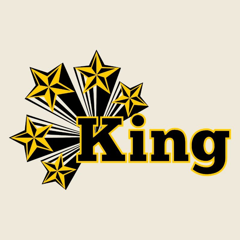 König mit Sternen