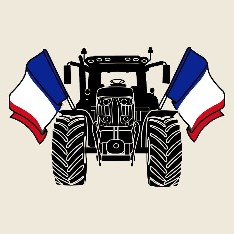 Tractor two flags France