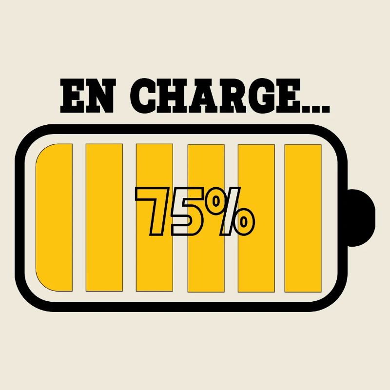 Battery at 75% charge