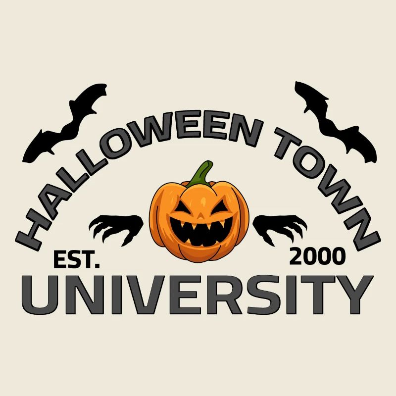 Halloween Town University est. 2000 Citrouille Vampire