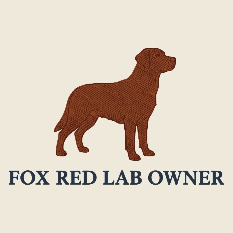 Fox red Labrador Logo