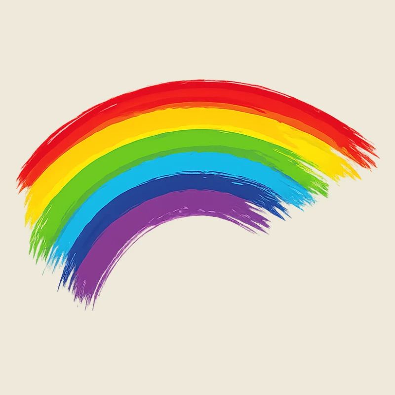 Regenbogen Pinselbogen Hoffnung Gemeinschaft 