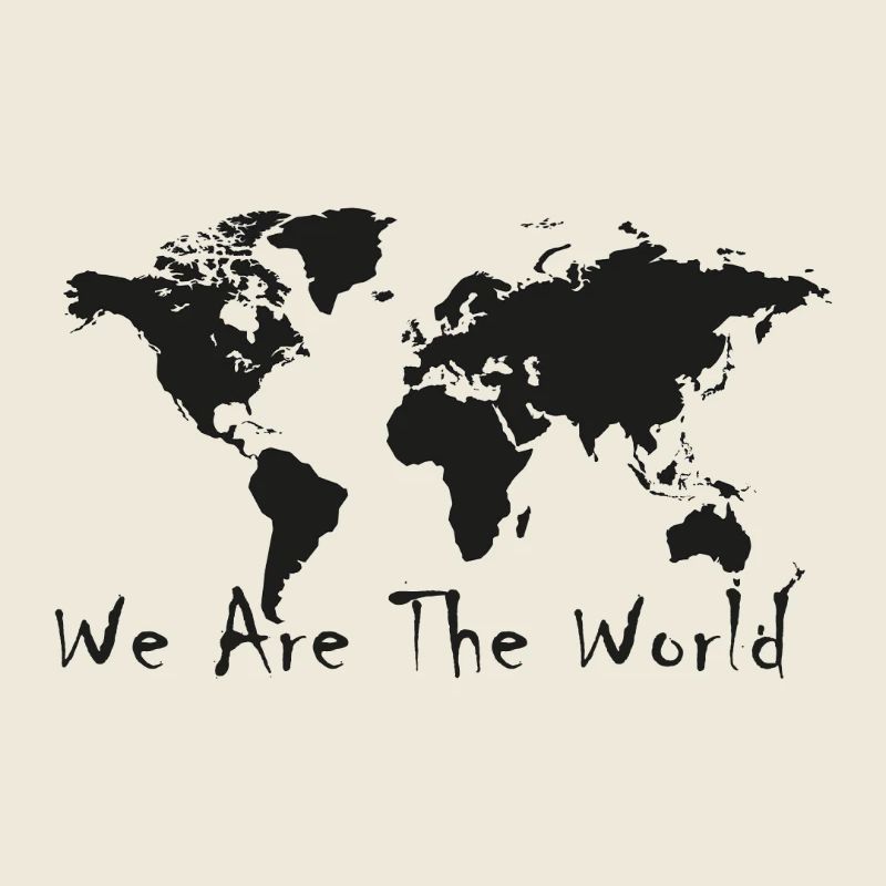 World Unity Map Silhouette