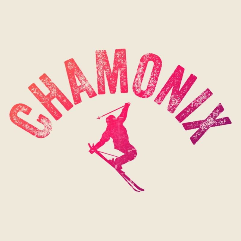 Chamonix Arch Skier Pente