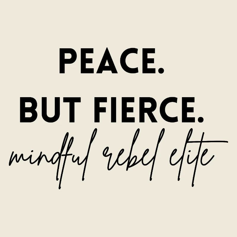 Paix - mais féroce. L’élite rebelle consciente