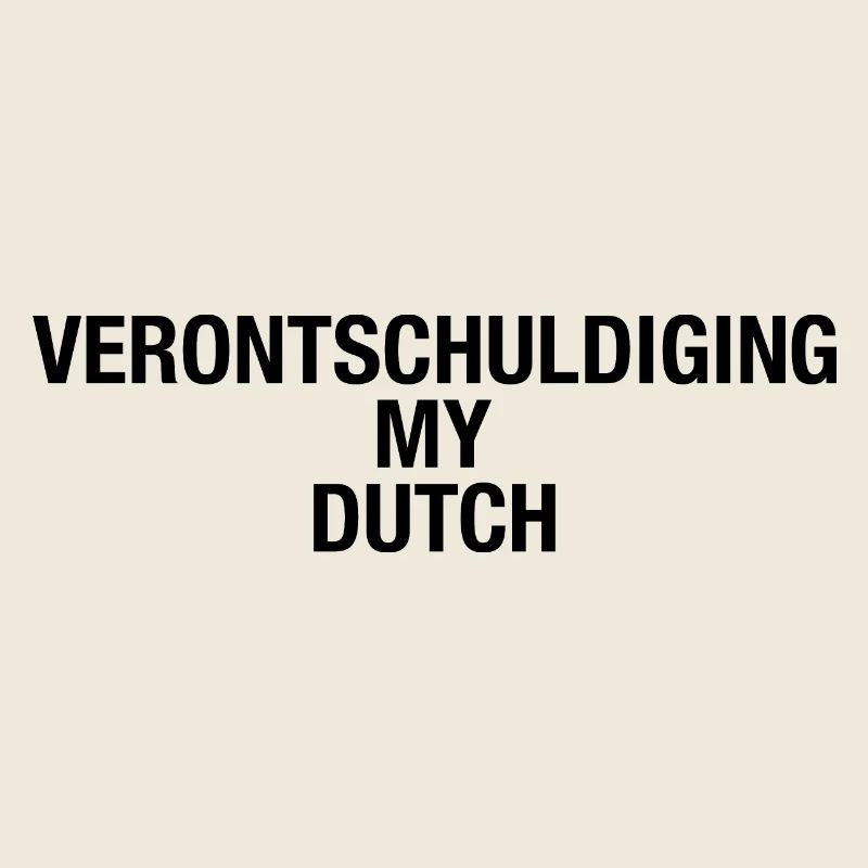 SORRY MY DUTCH Language