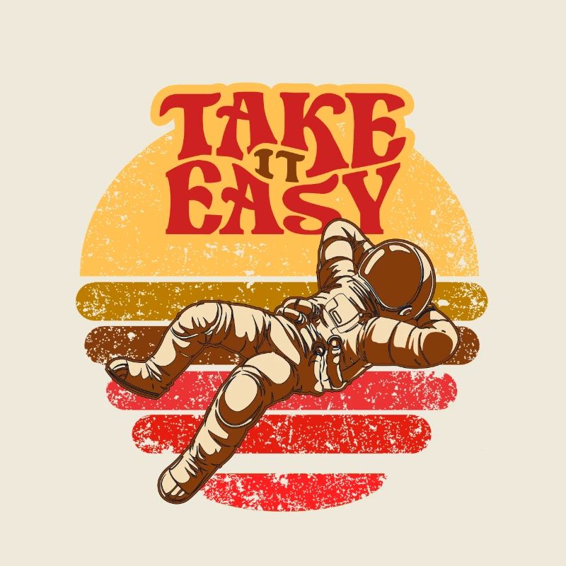 Take is Easy Retro Astronaut frissons