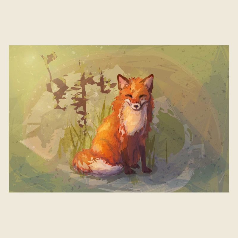 Herbst Fuchs Poster