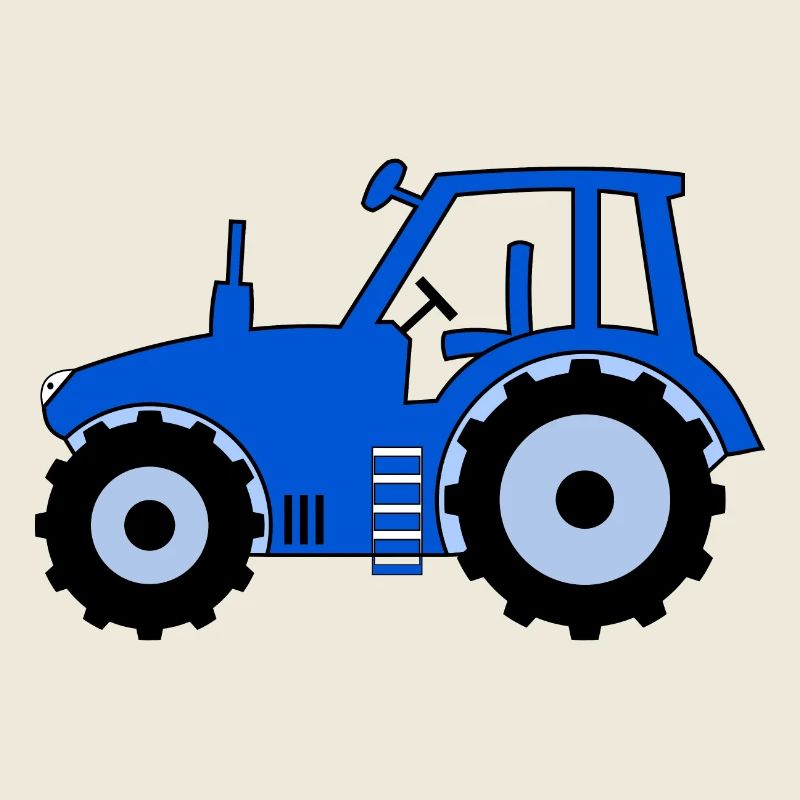 Traktor blau