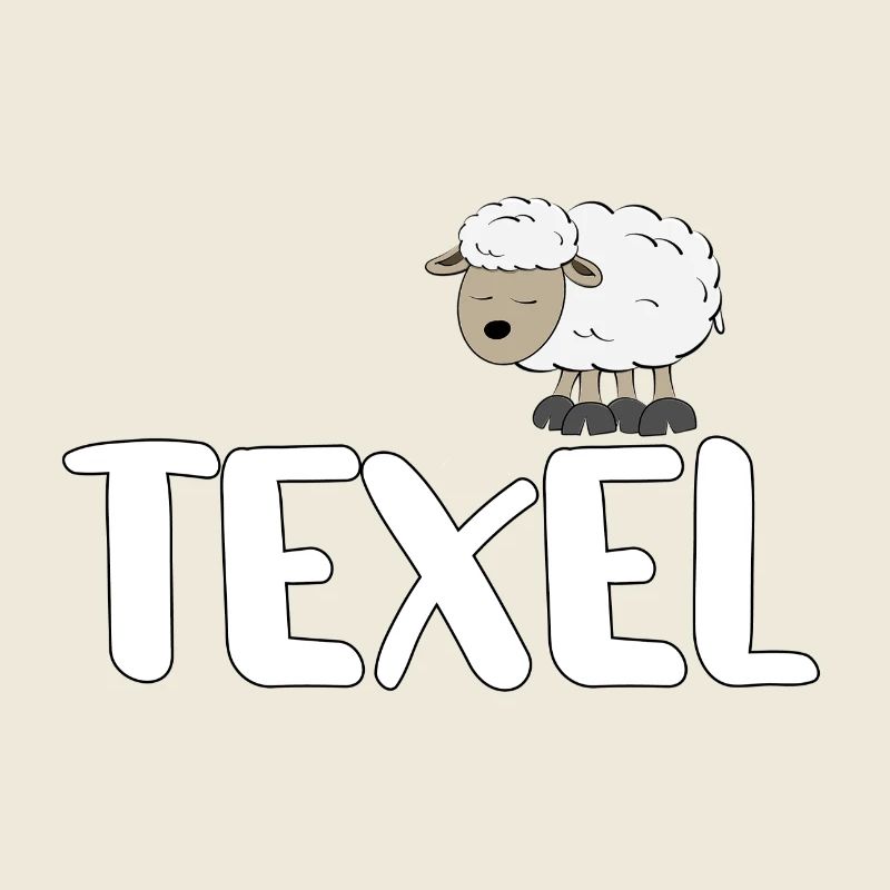 Sheep Texel (colourful version)
