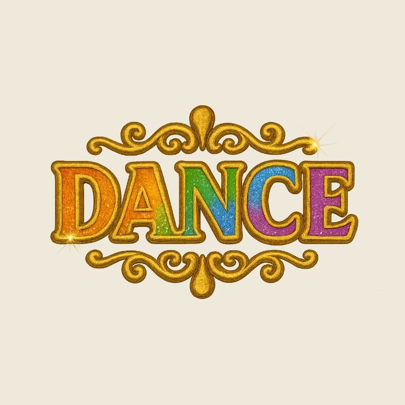 DANCE | Colorful dance style with gold decorations