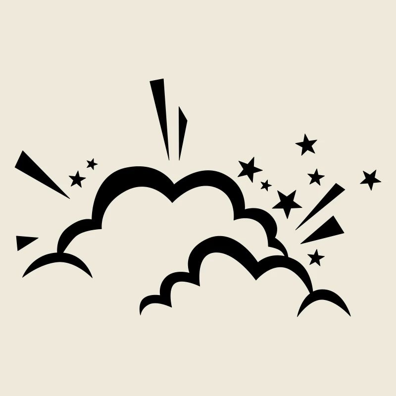 Nuage comique après l’explosion