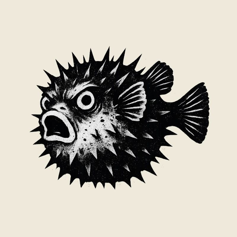 Stachelfisch Schreckerface