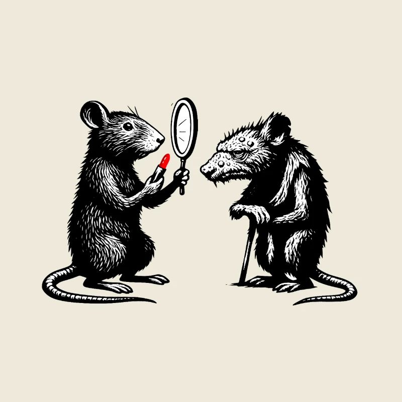 Ratten Noir Spiegelduell