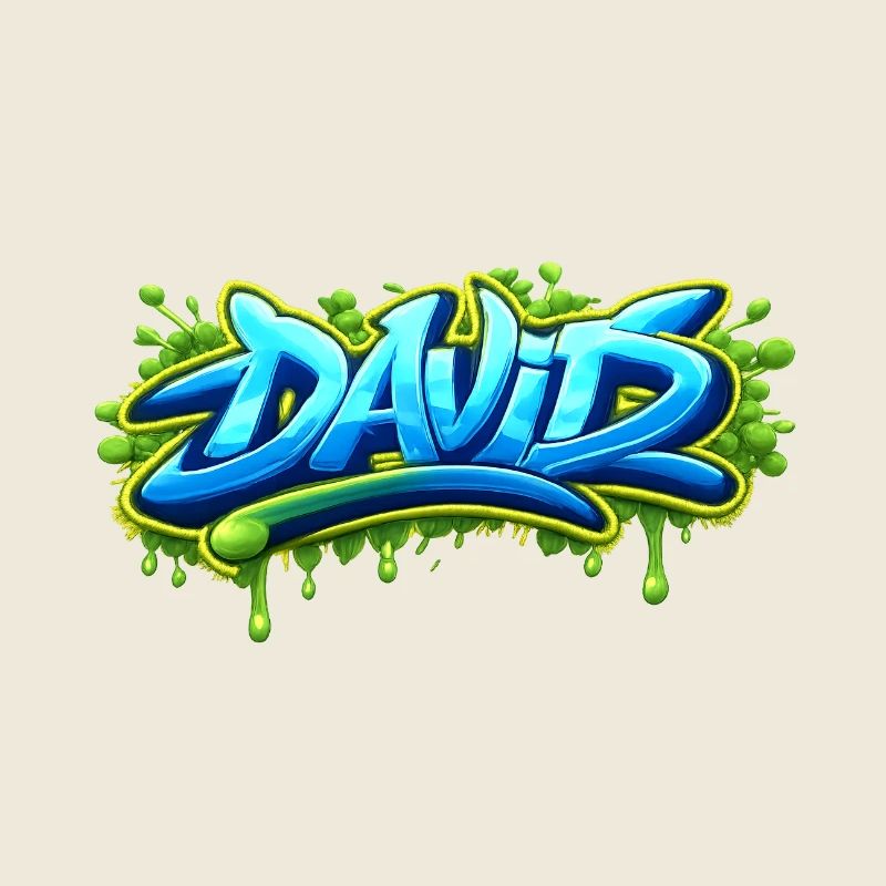 Graffiti name DAVID printable on everything