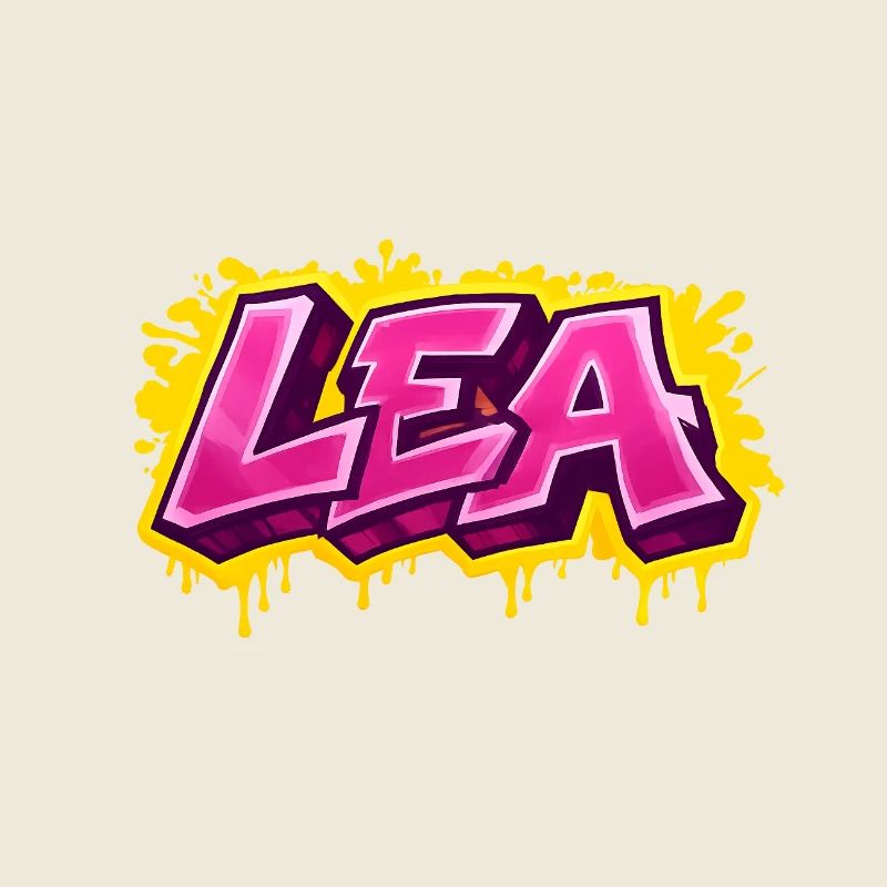 GRAFFITI NAME LEA FOR PERFECT GIFT PRINTABLE