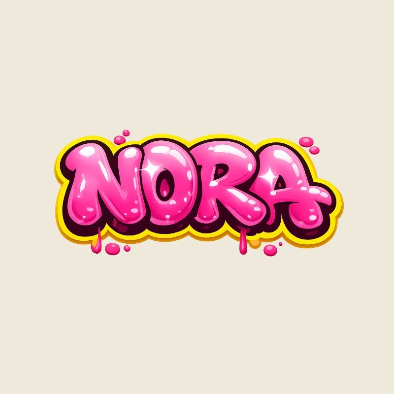NORA GRAFFITI NAME FOR PERFECT GIFT PRINTABLE 