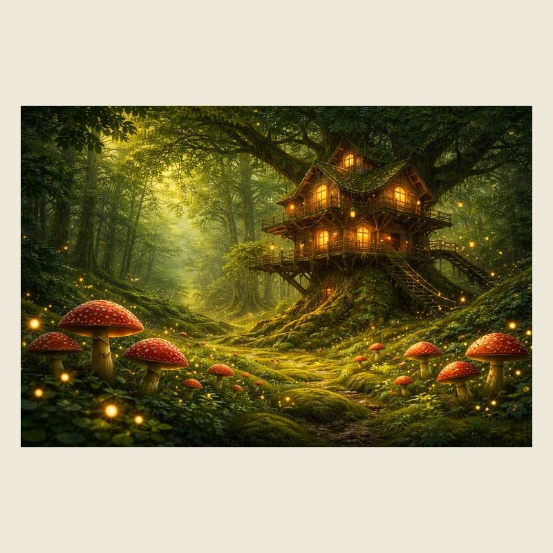 Cabane dans l’Arbre dans la Forêt des Fées