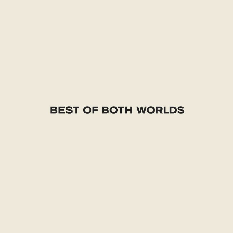 Typographie du meilleur des deux mondes