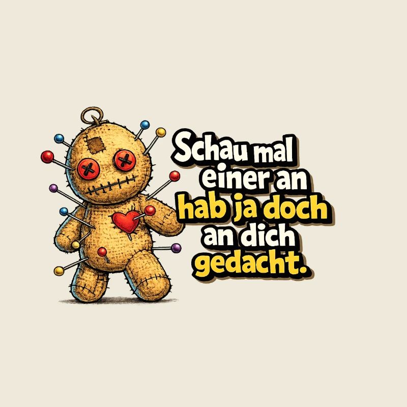 Voodoopuppe Nadeln und Herz