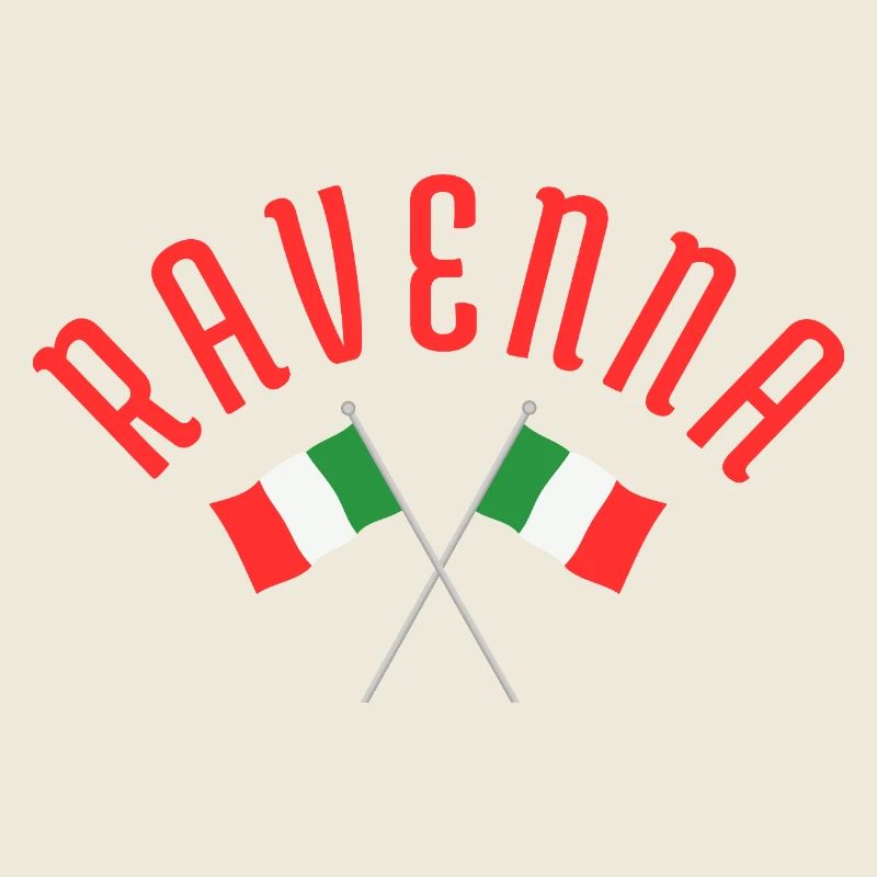 Ravenna Italy Flags Emblem