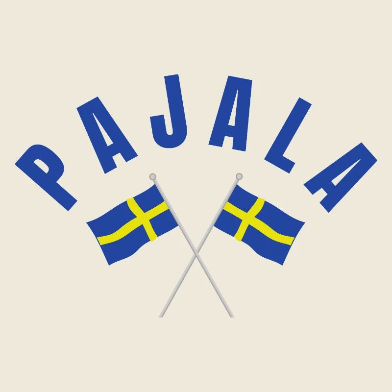 Pajala Schwedische Flaggen