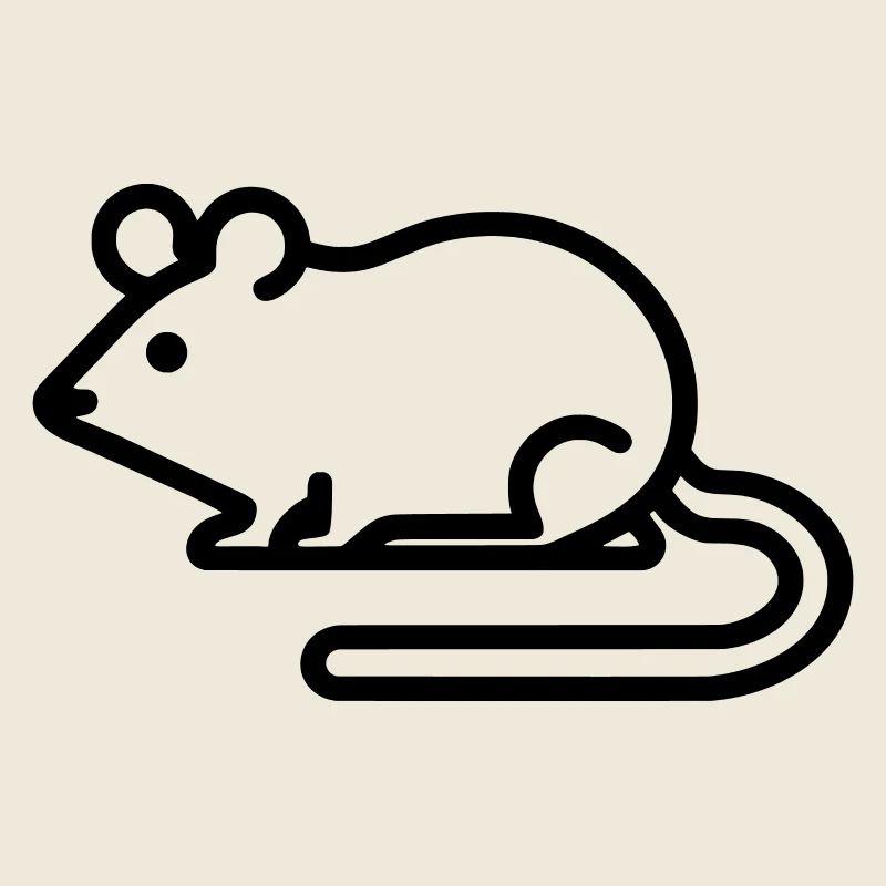 Charming Minimalist Mouse Icon for All Occasions