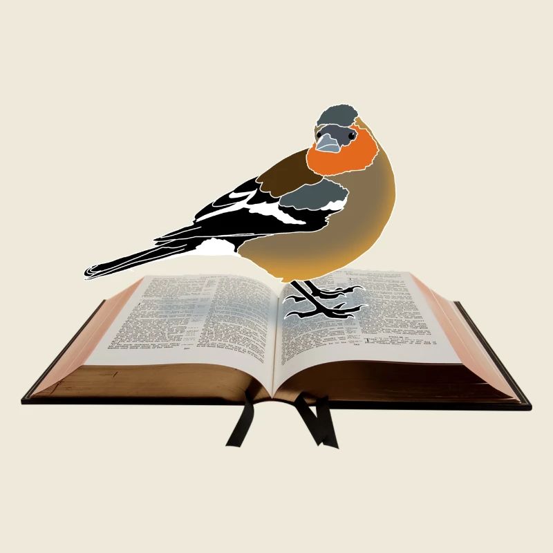 Pinsons sur livre