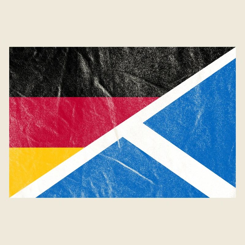 Drapeau de l’Ecosse Allemagne Vintage