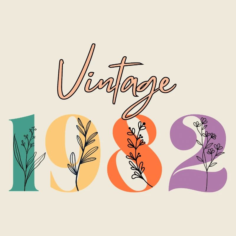 Vintage 1982 florale