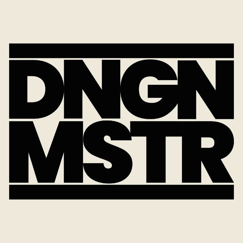 DNGN MSTR – RPG Game Master Minimal Design -Black