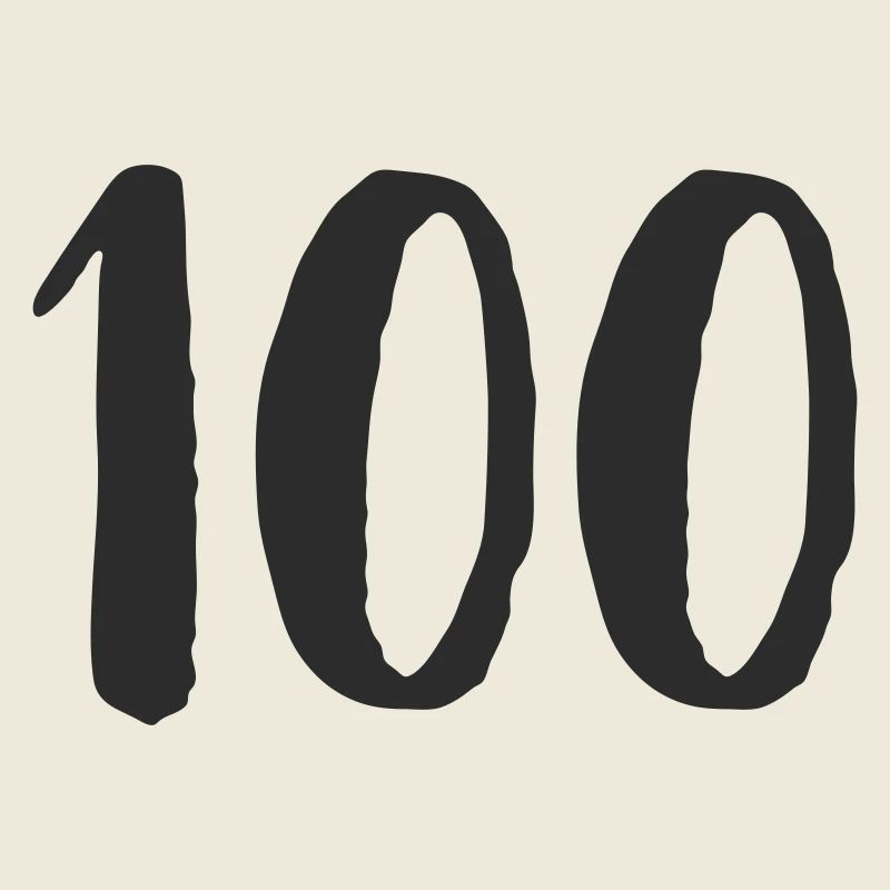 100 Handgezeichnet